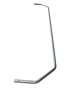 Curtain tube 45° 1/2"x2095 f/manure curtain MB drive IW=1945